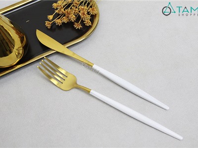 Dao nĩa cao cấp ánh kim vàng Gold K-DMN-01